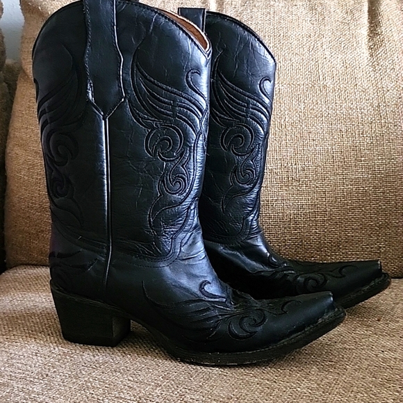 Circle G Shoes Black Cowboy Boots Poshmark